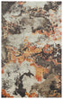 9' X 12' Brown Copper And Beige New Zealand Lambs Wool Abstract Hand Carved Handmade Area Rug