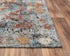 5' X 8' Blue Copper And Beige New Zealand Lambs Wool Abstract Hand Carved Handmade Area Rug