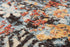 5' X 8' Blue Copper And Beige New Zealand Lambs Wool Abstract Hand Carved Handmade Area Rug