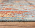5' X 8' Blue Copper And Beige New Zealand Lambs Wool Abstract Hand Carved Handmade Area Rug