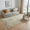 5' X 8' Beige Copper And Brown New Zealand Lambs Wool Abstract Hand Carved Handmade Area Rug