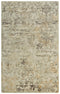 8' X 10' Beige Copper And Brown New Zealand Lambs Wool Abstract Hand Carved Handmade Area Rug