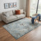 5' X 8' Blue Beige And Apricot New Zealand Lambs Wool Oriental Hand Carved Handmade Area Rug