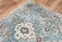 8' X 10' Blue Beige And Apricot New Zealand Lambs Wool Oriental Hand Carved Handmade Area Rug