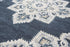 5' X 8' Dark Blue Natural Gray And Tan Wool Medallion Hand Tufted Area Rug