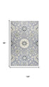 8' X 10' Gray Taupe And Tan Wool Floral Hand Tufted Area Rug