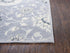 9' X 12' Gray Taupe And Tan Wool Floral Hand Tufted Area Rug