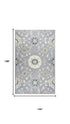 9' X 12' Gray Taupe And Tan Wool Floral Hand Tufted Area Rug