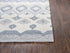 5' X 8' Natural Tan Gray And Dark Gray Wool Southwestern Hand Tufted Area Rug