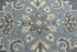 5' X 8' Dark Gray Blue Gray Natural And Ivory Wool Medallion Hand Tufted Area Rug