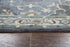 5' X 8' Dark Gray Blue Gray Natural And Ivory Wool Medallion Hand Tufted Area Rug