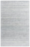 9' X 12' Gray And Dark Gray Striped Hand Tufted Area Rug
