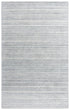 9' X 12' Gray And Dark Gray Striped Hand Tufted Area Rug