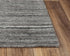 5' X 8' Beige Gray And Charcoal Striped Hand Tufted Area Rug
