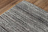 8' X 10' Beige Gray And Charcoal Striped Hand Tufted Area Rug