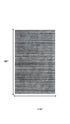 8' X 10' Beige Gray And Charcoal Striped Hand Tufted Area Rug
