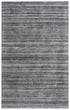 9' X 12' Beige Gray And Charcoal Striped Hand Tufted Area Rug