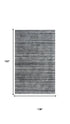 9' X 12' Beige Gray And Charcoal Striped Hand Tufted Area Rug