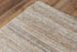 5' X 8' Brown Ivory And Dark Gray Striped Hand Tufted Area Rug