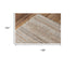 9' X 12' Brown Ivory And Dark Gray Striped Hand Tufted Area Rug