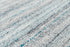 8' X 10' Teal Dark Gray And Ivory Striped Hand Tufted Area Rug