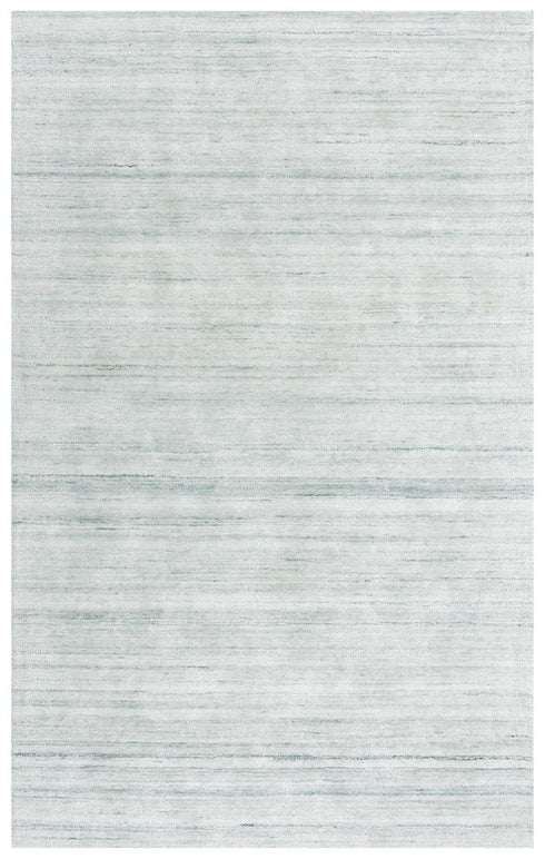 8' X 10' Ivory And Gray Striped Hand Tufted Area Rug