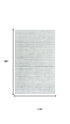 8' X 10' Ivory And Gray Striped Hand Tufted Area Rug