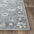 5' X 8' Blue Dark Blue And Ivory Wool Oriental Hand Tufted Area Rug
