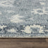 9' X 12' Blue Dark Blue And Ivory Wool Oriental Hand Tufted Area Rug