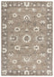 9' X 12' Brown And Ivory Wool Oriental Hand Tufted Area Rug