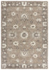 9' X 12' Brown And Ivory Wool Oriental Hand Tufted Area Rug