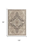 8' X 10' Brown And Ivory Wool Medallion Hand Tufted Area Rug