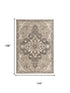 9' X 12' Brown And Ivory Wool Medallion Hand Tufted Area Rug
