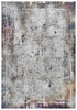 8' X 10' Gray And Blue Abstract Hand Carved Handmade Area Rug