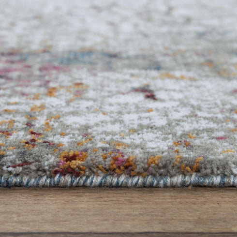9' X 12' Gray And Blue Abstract Hand Carved Handmade Area Rug