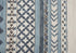 5' X 8' Blue And Ivory Wool Tribal Hand Tufted Area Rug