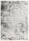 8' X 10' Ivory And Gray Abstract Area Rug