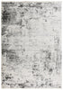 8' X 10' Ivory And Gray Abstract Area Rug