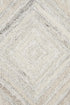 8' X 10' Ivory And Natural Wool Diamond Hand Tufted Area Rug