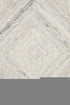 9' X 12' Ivory And Natural Wool Diamond Hand Tufted Area Rug