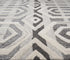 8' Gray And Natural Wool Geometric Hand Tufted Area Rug
