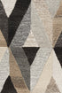 9' X 12' Gray And Natural Wool Geometric Hand Tufted Area Rug