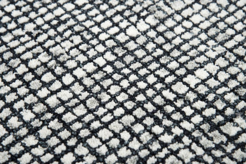 8' X 10' Black White And Beige Wool Hand Tufted Area Rug
