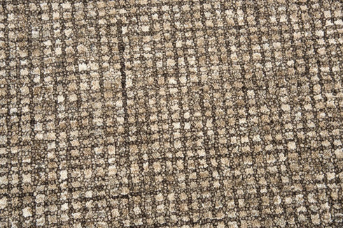 5' X 8' Brown And Beige Wool Hand Tufted Area Rug