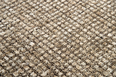 5' X 8' Brown And Beige Wool Hand Tufted Area Rug