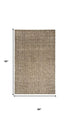 5' X 8' Brown And Beige Wool Hand Tufted Area Rug