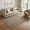 5' X 8' Brown And Beige Wool Hand Tufted Area Rug
