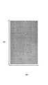 8' Dark Gray And Beige Wool Hand Tufted Area Rug