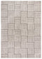 8' X 10' Gray And Natural Wool Checkered Hand Tufted Area Rug