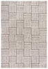 8' X 10' Gray And Natural Wool Checkered Hand Tufted Area Rug